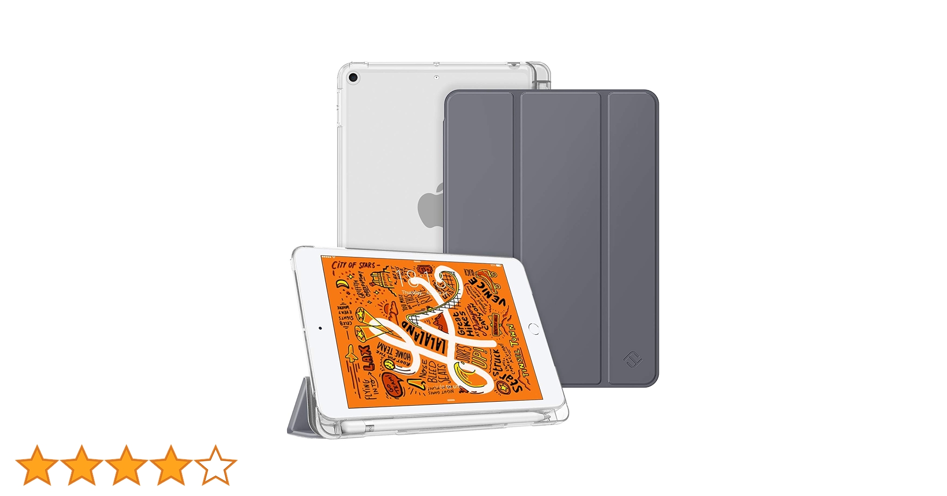 Amazon.co.jp: Fintie for iPad Mini 5 2019 ケース クリア 半透明